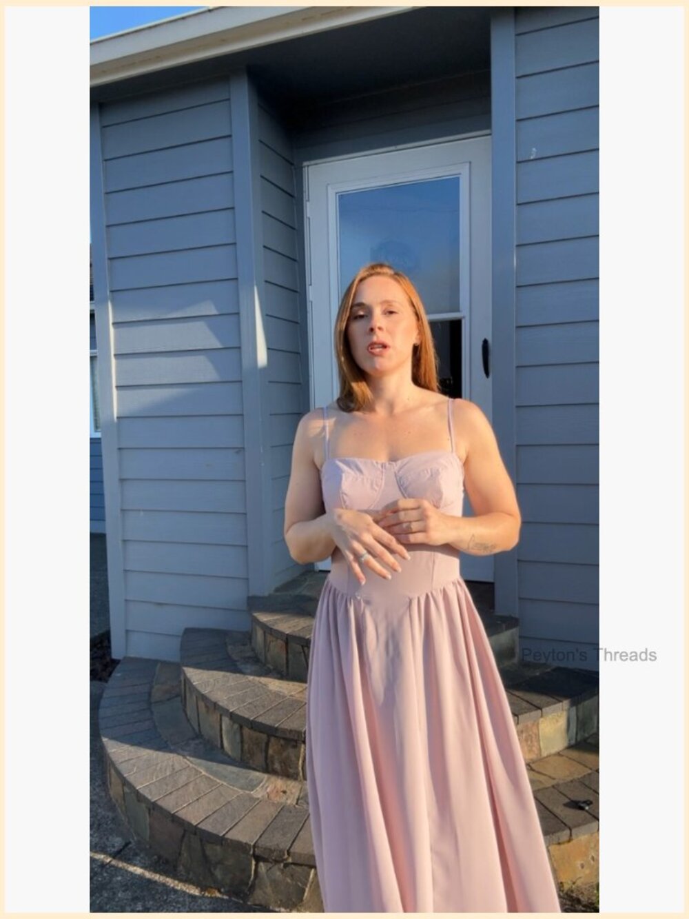 Sexy Spaghetti Strap Bustier Midi Dress with Pockets Flowy Pleated Hem - Picture 7 of 7